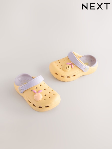 Yellow Fruit Standard Fit (F) Marble Comfort Clogs (E91496) | AED61 - AED66