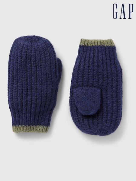 Gap Navy Blue Kids CashSoft Mittens (E91543) | €8