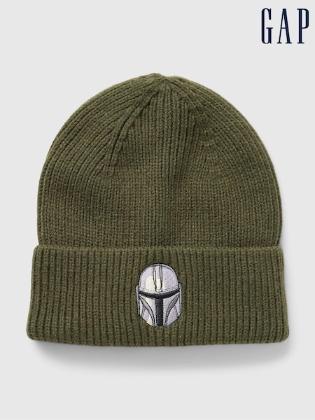 Gap Green Kids Star Wars The Mandalorian Beanie Hat (4-10yrs) (E91567) | €21