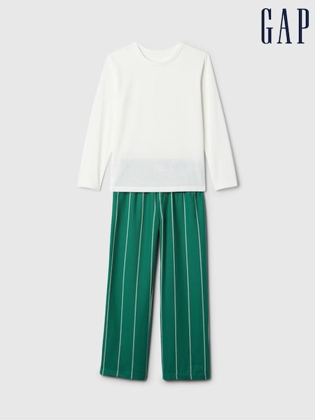 Gap White Long Sleeve Pyjama Set (4-13yrs) (E91582) | €11.50