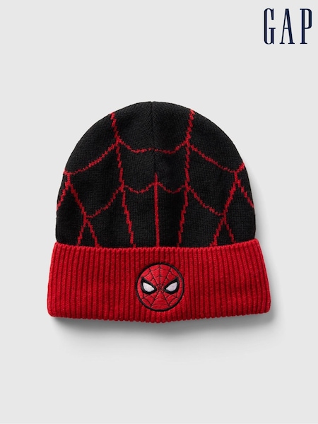 Gap Black Kids Marvel Spider-Man Beanie Hat (4-10yrs) (E91583) | €21