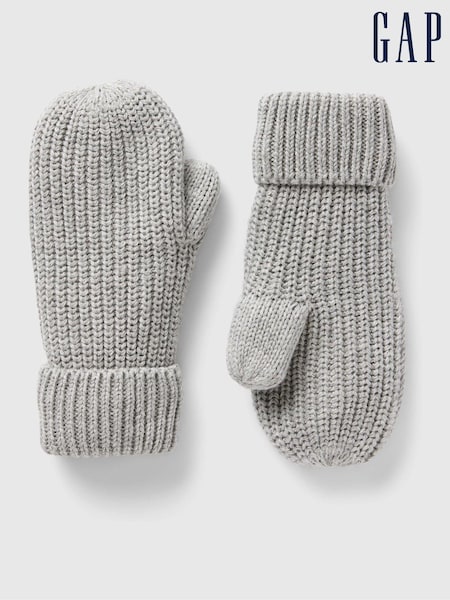 Gap Grey Kids Knitted Mittens (E91602) | €8