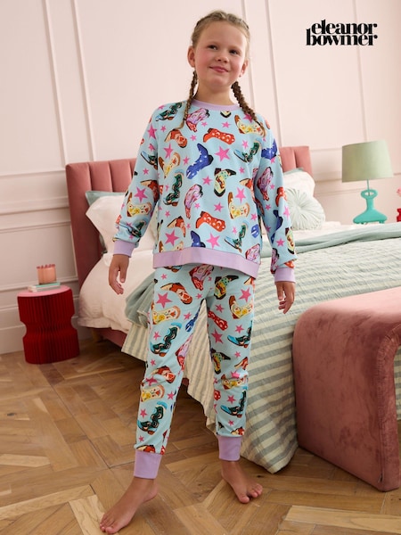 Eleanor Bowmer Blue Christmas Family Matching 100% Cotton Pyjamas (E91606) | €31
