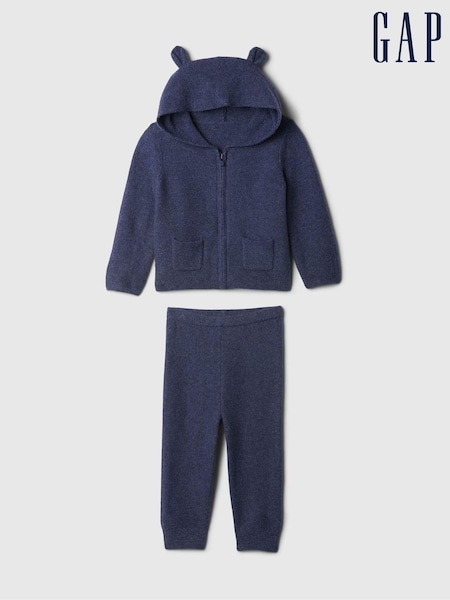 Azul - Gap Cashsoft Bear Hoodie & Jogger Set (newborn-24mths) (E91666) | 50 €