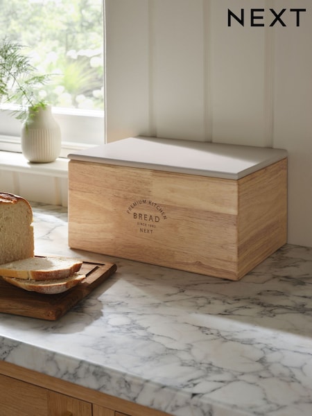 Cream Malvern Bread Bin and Bread Board (E91671) | €47