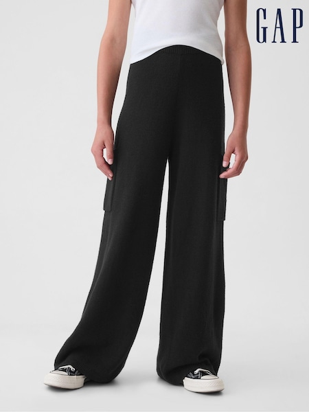 Gap Black CashSoft Cargo Knitted Trousers (4-13yrs) (E91781) | €19.50