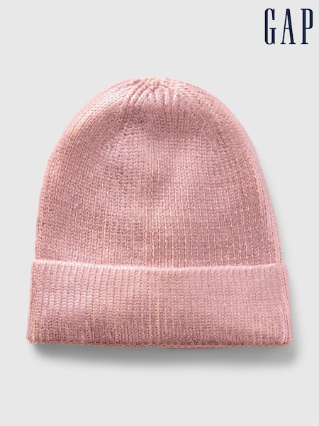 Gap Pink Metallic Beanie Hat (1-5yrs) (E91784) | €7