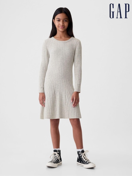 Gris - Gap CashSoft Rib Knit Dress (4-13yrs) (E91791) | 42 €