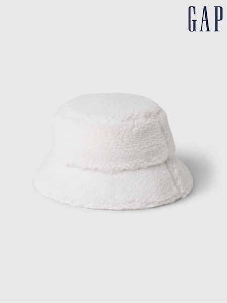 Gap White Kids Sherpa Bucket Hat (4-10yrs) (E91800) | €21