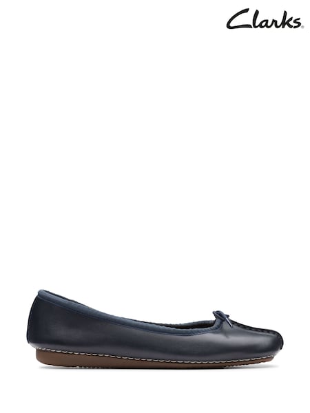 Sininen - Clarks Leather Freckle Ice Shoes (E91996) | €102
