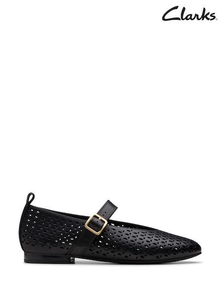 Negru - Pantofi din piele Clarks Fawna Jane (E92003) | 484 LEI