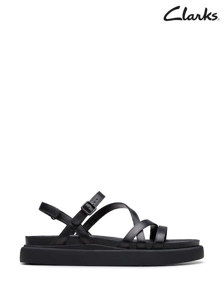 Schwarz - Clarks Aristella Rose Sandalen aus Leder (E92013) | 107 €