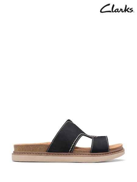 Negru - Sandale din piele Clarks Arwell (E92019) | 521 LEI