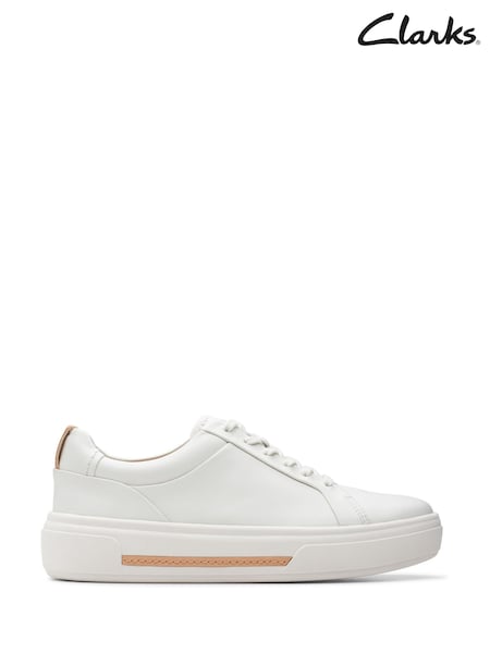 Clarks Off White Wide Fit (E) Hollyhock Walk Shoes (E92074) | €115