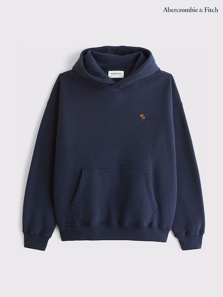 Navy - Regular Abercrombie & Fitch Popover Hoodie
