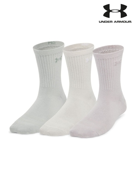 Under Armour Grey Essential Mid Crew Socks 3 Pack (E92119) | €22.50