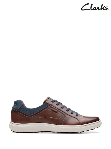 Clarks Mahogany Leather Mapstone Lace Shoes (E92173) | €119