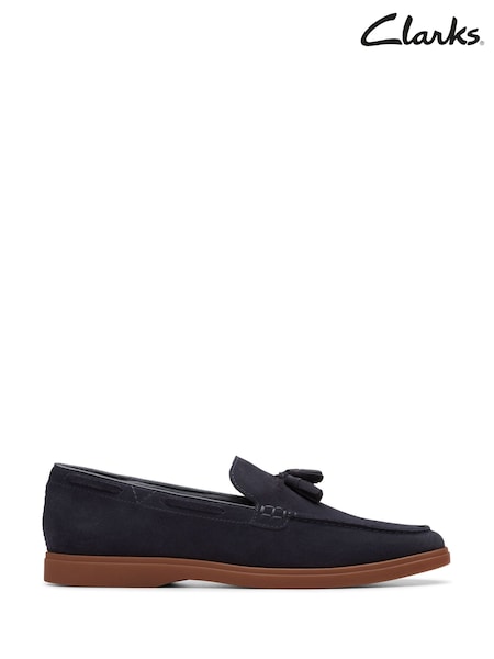 Clarks Blue Suede Torford Tassel Shoes (E92177) | kr1 071