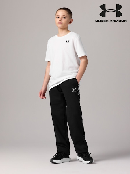 Under Armour Black Icon Taped Fleece Joggers (E92210) | €63