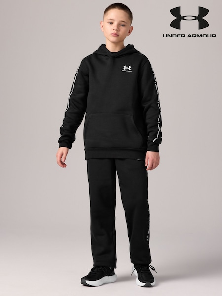 Under Armour Black Icon Taped Fleece Hoodie (E92220) | 218 QAR - 247 QAR