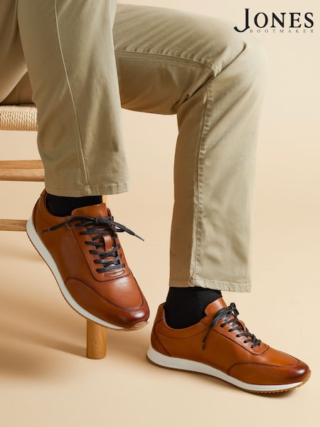 Jones Bootmaker Southend2 Leather Trainers (E92279) | AED577