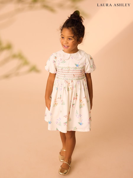 Multi Bright Wishford - Laura Ashley Kukallinen Printti; kuvio Cotton Tanssiaismekko (E92345) | €50 - €57