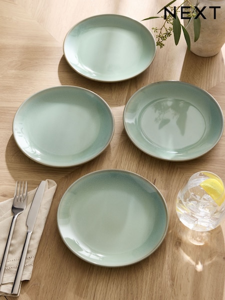 Set of 4 Sage Green Hampton Side Plates (E92405) | €22