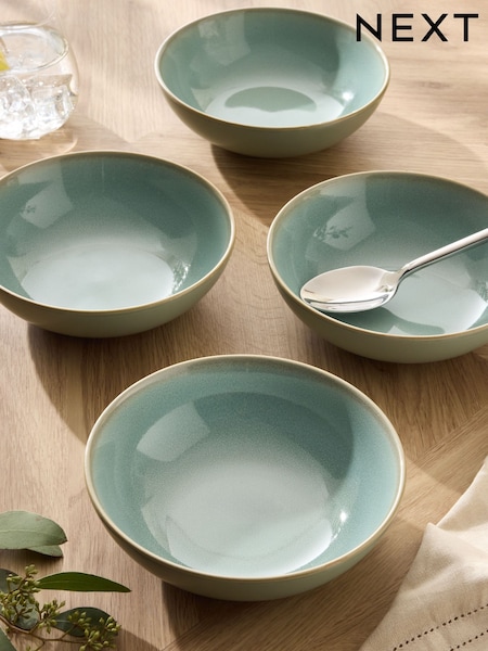 Sage Green Hampton Set of 4 Cereal Bowls (E92407) | €25