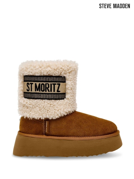 Steve Madden St. Moritz Lined Brown Boots (E92596) | €212