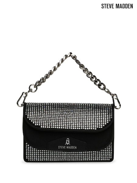 Steve Madden Baliza Rhinestone Cross-Body Black Bag (E92597) | 1,043 LEI