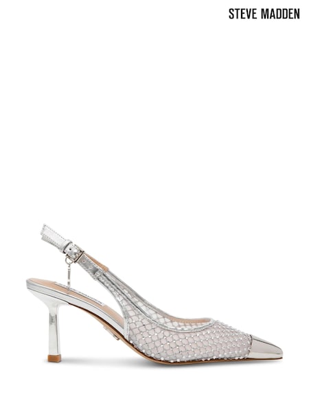 Argint/Argintiu - Pantofi Steve Madden Vixen Slingback (E92599) | 1,043 LEI