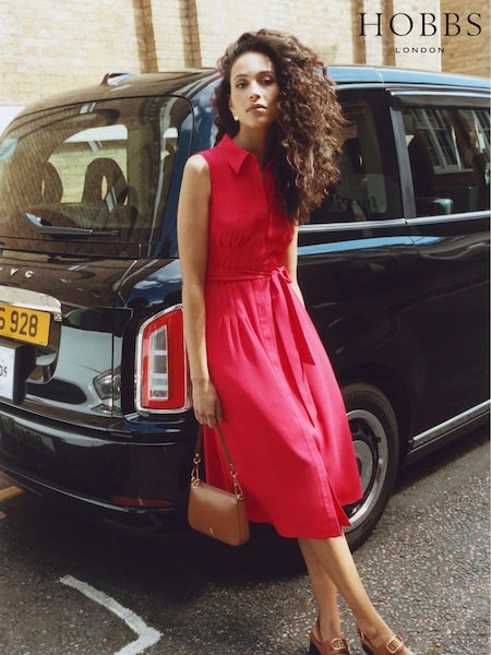 Hobbs Red Sandra Dress (E92823) | 368 QAR