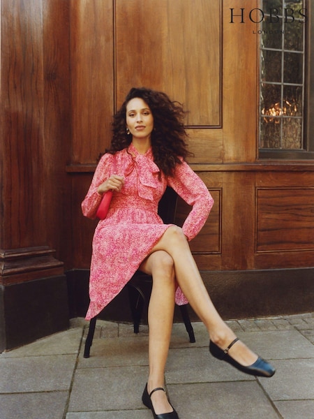 Hobbs Pink Janaya Dress (E92824) | €91