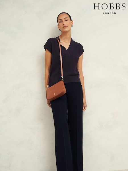 Hobbs Ariel Knitted 100% Cotton Top (E92830) | ‏397‏₪