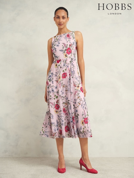 Hobbs Pink Petite Petite Carly Dress (E92835) | €129