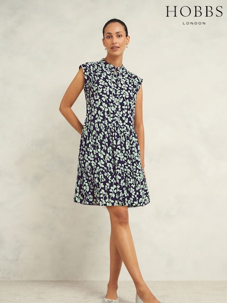 Hobbs Blue Layla Dress (E92841) | €140