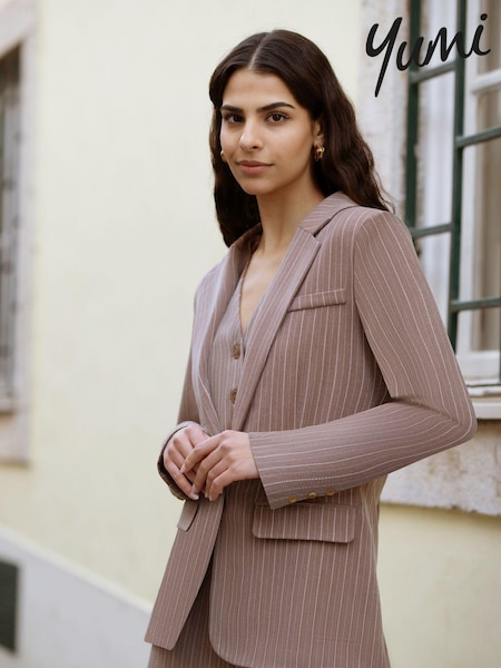 Yumi Pinstripe Blazer (E92876) | €36