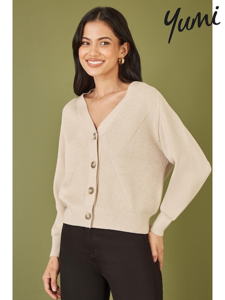 Yumi Relaxed Fit Cardigan With Stitch Detail (E92884) | € 59
