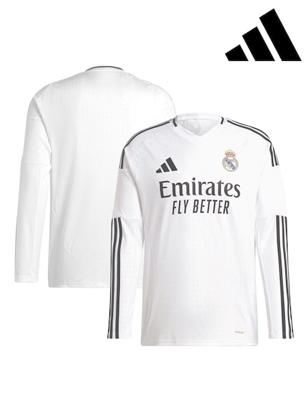 Adidas Real Madrid Home Long Sleeve Shirt 2024-25 (E92939) | ‏421 ر.ق.