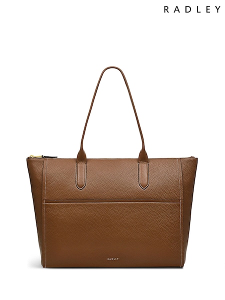 חום - Radley London Medium Oak Street Zip Top Tote Bag (E92961) | ‏1,303‏₪