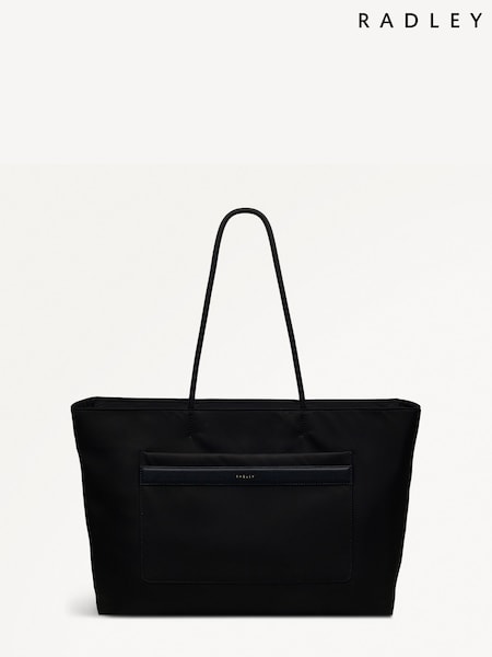 Radley Large Holland Park Zip Top Black Tote Bag (E93026) | ¥ 29,400