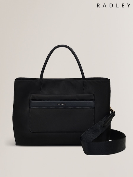 Radley Medium Holland Park Zip-Top Grab Black Bag (E93031) | €228