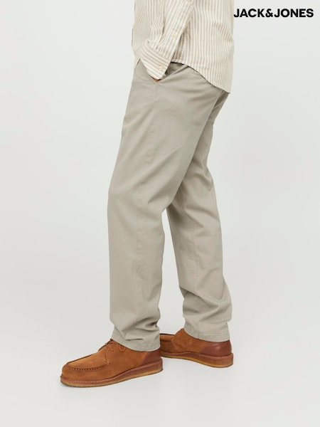 Grey - Regular Jack & Jones Kane Relaxed Fit Chinos