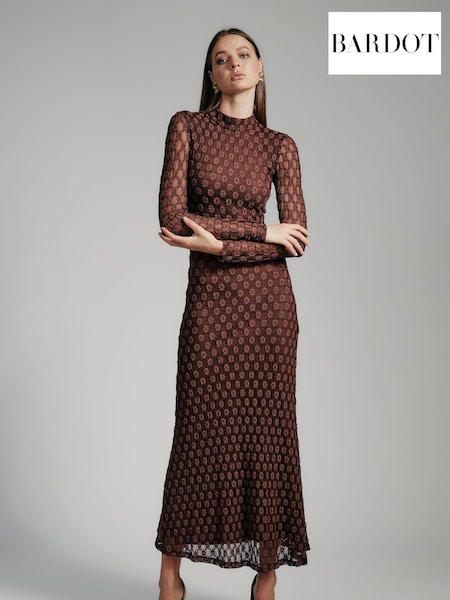 Bardot Ola Long Sleeve Midi Dress (E93146) | €72