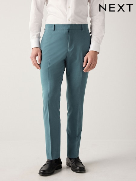 Синьо-зелений - Худий Фіт - Брюки Motionflex Stretch Suit (E93200) | 1 485 грн