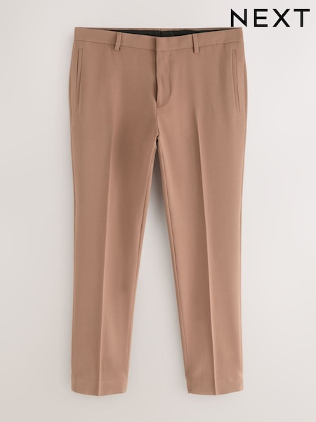 Світло-коричневий - Худий Фіт - Брюки Motionflex Stretch Suit (E93202) | 1 485 грн