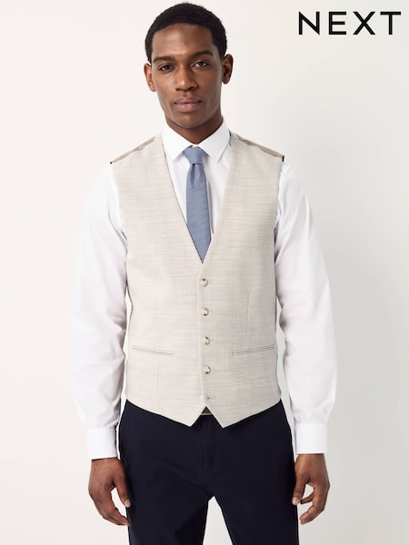 Stone Textured Suit Waistcoat (E93237) | €63