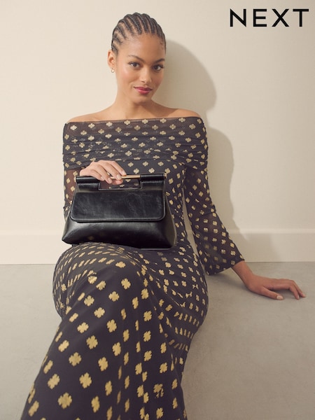 Schwarz - Handle Clutch Bag (E93286) | 47 €