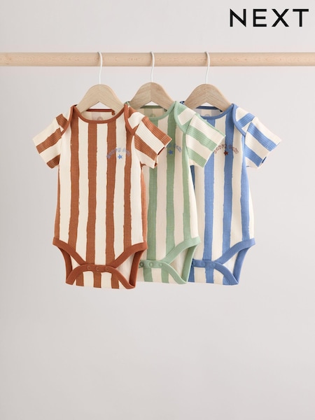 Multi Baby Long Sleeve Bodysuits 3 Pack (E93287) | CA$31 - CA$36