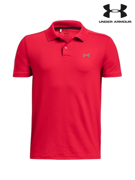 Under Armour Red UA Matchplay 100% Cotton Polo Shirt (E93293) | $46